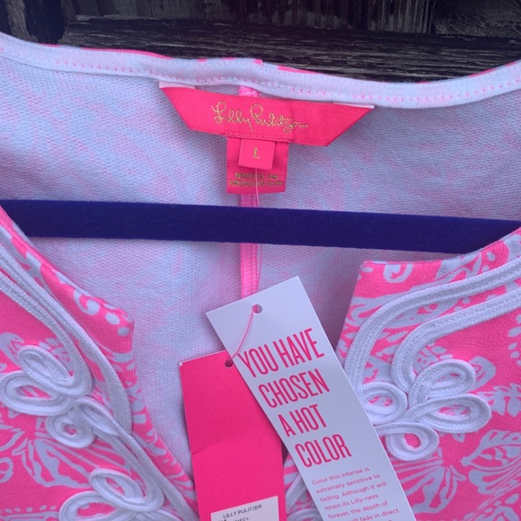 Lilly Pulitzer Harper Shift Havana Pink Clawdia - Picture 3 of 5